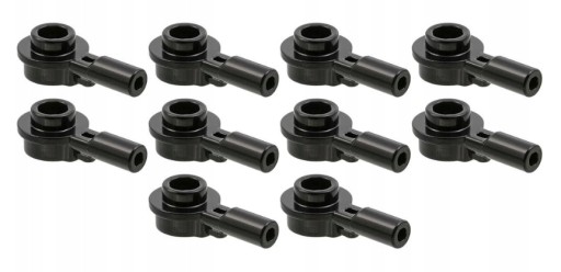 LEGO Round Plate Rod Black Black 10 dielikov 6196548 32828