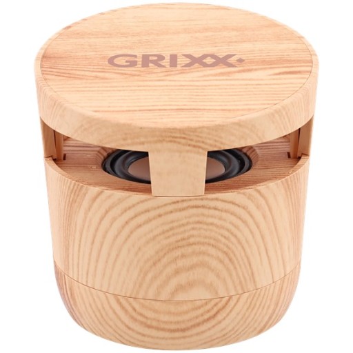 Prenosný Bluetooth reproduktor BT 5.0 bezdrôtový 3W drevený Grixx
