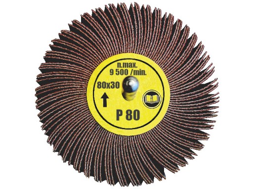 BRÚSNY KOTOÚČ S KLAPKOVOU BRÚSOU NA STOPKE PRE VŔTAČKU 80x30 GR. 80 PL
