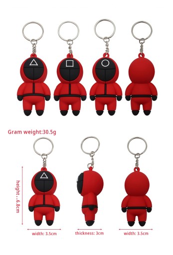 SQUID GAME KEYRING 6,8 CM! KOLESO