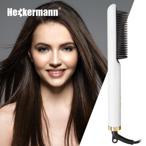ŽEHLIČKA NA VLASY KERAMICKÁ HREBEŇOVÁ STYLINGOVÁ KEFA 2v1 45W