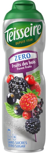 Teisseire sirup 600 ml lesné ovocie bez cukru 0%