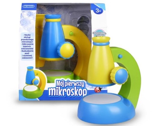 Artik detský mikroskop, EDU šošovky, osvetlený, nastaviteľný, Edukačný