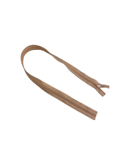 Zips, SAMOSTATNÝ Zips, KRYTÁ ČIPKA, 60cm # ORECH