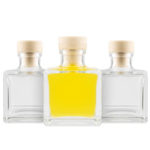 ANIA GLASS fľaša 100ML S KORKOM na tinktúry, víno, likér, SVADOBNÝ DAR