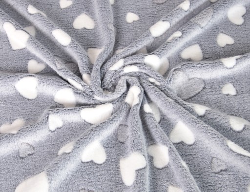LuxTextil LÁTKOVÉ PLETENÉ FLEECE HRUBÉ VZORY šírka 160 cm, 300g ŠEDÉ NOHY