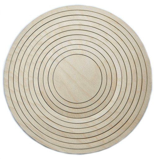 Drevená preglejková obruč SET 10ks 30cm pre lapač snov DREVENÁ