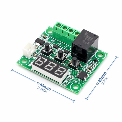 DIGITÁLNY TERMOSTAT W1209 -50C+110C 12V SO SNÍMAČOM