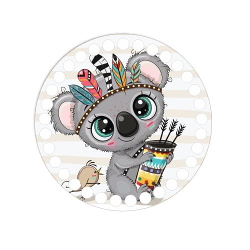 BSZ699-UV Podstavec košíka - potlač, kruh 15 cm - koala