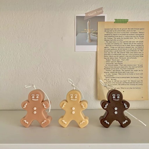 Silikónová forma na sviečky vosk mydlová omietka GINGERBREAD MAN