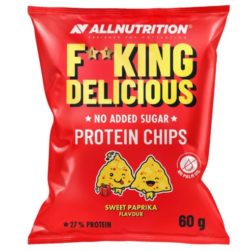 VŠETKO VÝŽIVA FITKING LAHODNÉ PROTEÍNOVÉ ČIPY SLADKÁ PAPRIKA 60g ZELENINOVÉ ČIPY