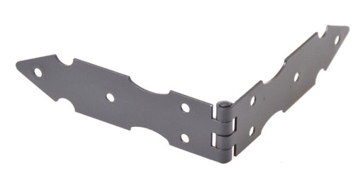 RETRO dekoratívny stavebný pánt 32x250 mm ČIERNA