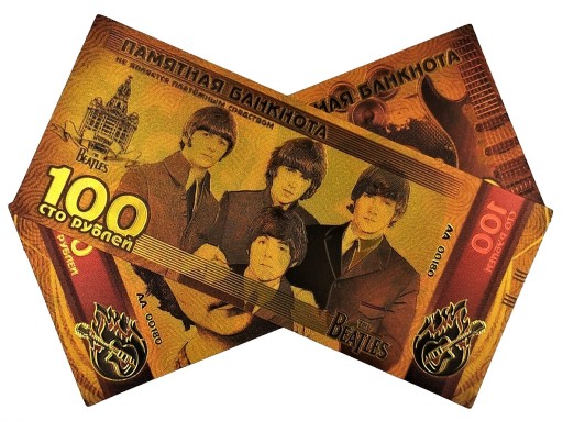 Krásna zberateľská bankovka Johna Lennona Beatles