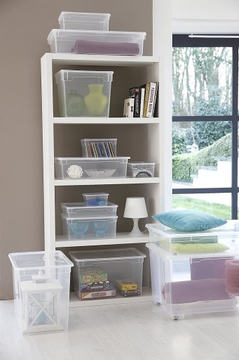 Úložný box s vekom 5l CLEAR