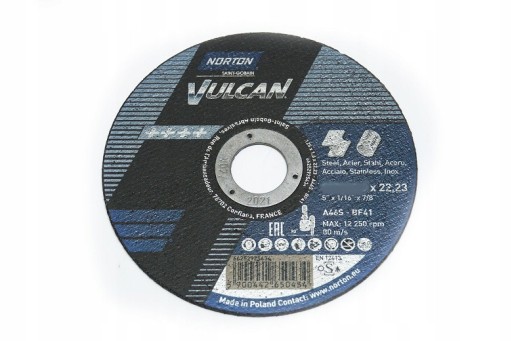 NORTON Vulc rezací kotúč na kov 2,5 x 125/2 ks.