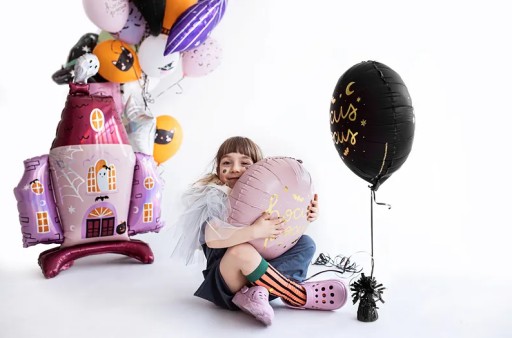 Hocus Pocus fóliový balónik NA HALLOWEENSKÉ DEKORÁCIE OZDOBY 45 cm, ružový VEĽKÝ
