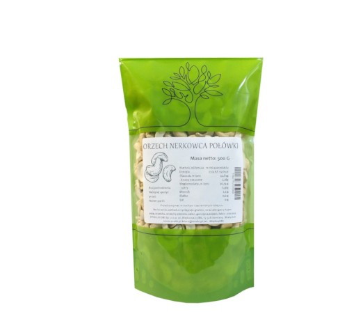 KEŠU ORIECHY, polovice, 500g ECOBI