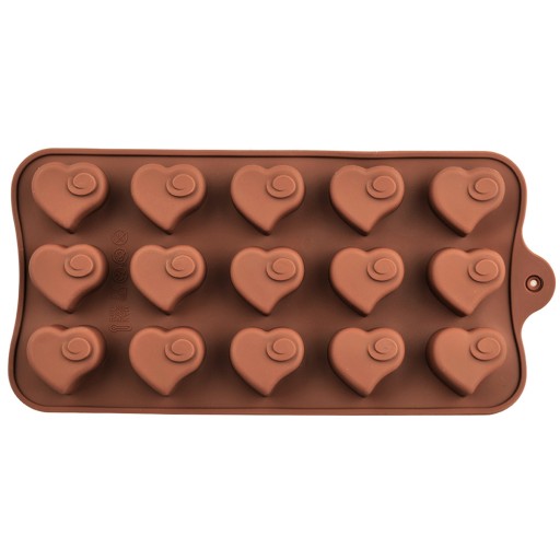 Silikónová forma na čokolády, pralinky, želé srdiečka