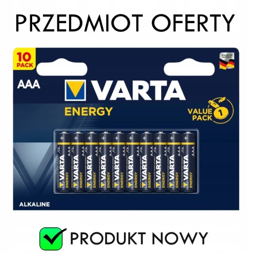 Alkalická batéria VARTA ENERGY LR3 AAA 10 ks.