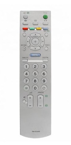 Diaľkový ovládač k televízoru SONY RM-ED005 RM-ED007 NÁHRADNÝ STRIEBORNÝ SUPER KVALITA