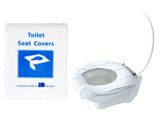 TOALETNÁ PAPIEROVÁ PODLOŽKA DO WC SEDADLO NA TOALET x10
