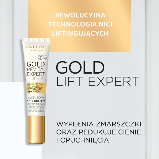 Očný krém Eveline Cosmetics Gold Revita Expert