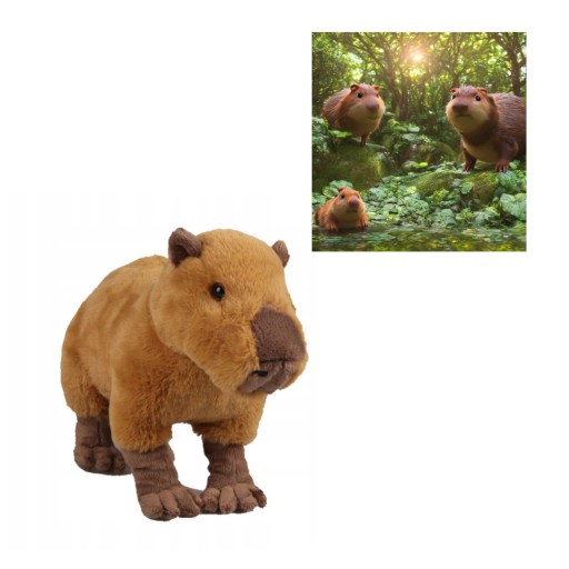 PLYŠOVÁ HRAČKA CAPYBARA MASKOT CAPYBARA PRE DETI 30cm