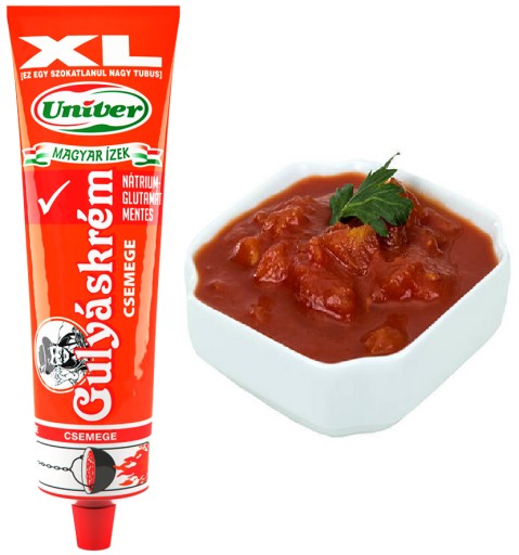 MAĎARSKO Gulášová pasta Jemná tuba 240g XL - Gulyáskrém csemege