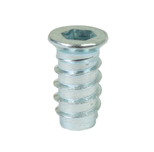 10x zásuvka M6 x 20 mm, nábytkové nábytkové vybranie na skrutku s dvojitým závitom