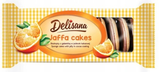 Delisana sušienky so želé s pomarančovou príchuťou v kakaovej poleve 135