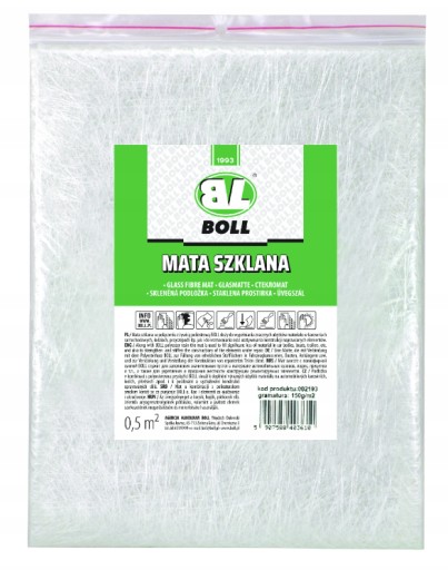 BOLL SKLENENÁ PODLOŽKA 150g/m2 VLÁKNO NA ŽIVICU 0,5m2