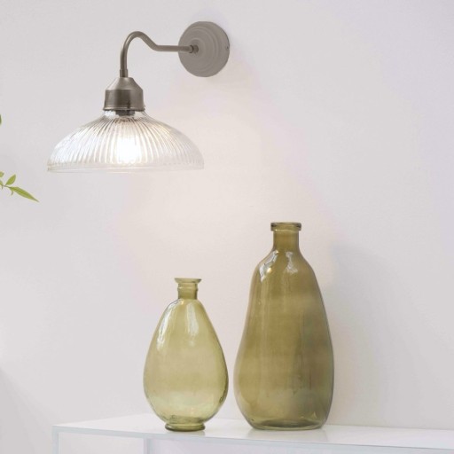 STRIEBORNÁ NÁSTENNÁ LAMPA NÁSTENNÁ LAMPA ELEGANTNÁ KOVOVÁ VINTAGE RETRO LOFT E27