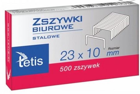 Kancelárske sponky HD 23/10 Tetis GZ102-A
