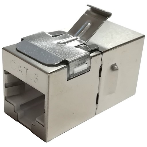 Dvojzásuvkový konektor 8p8c RJ45 CAT.6 obrazovka