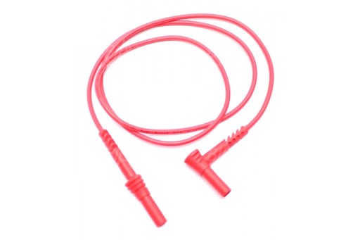 SILIKÓNOVÝ BANÁNOVÝ KÁBEL lomený-priamy 4mm 10A KAT