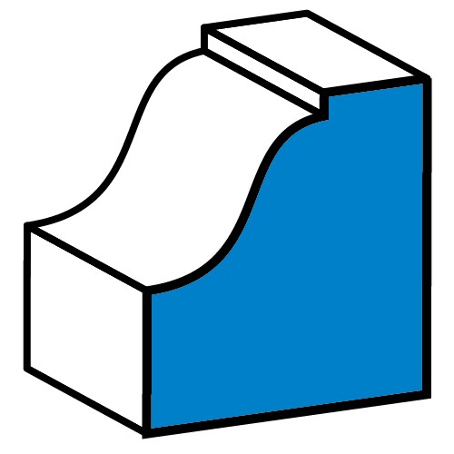 GRAPHITE Tvarovacia fréza s ložiskom HM 56H237