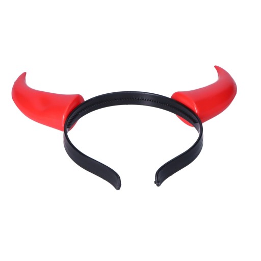 červená páska do vlasov DEVIL HORNS, unisex čiapka HALLOWEEN