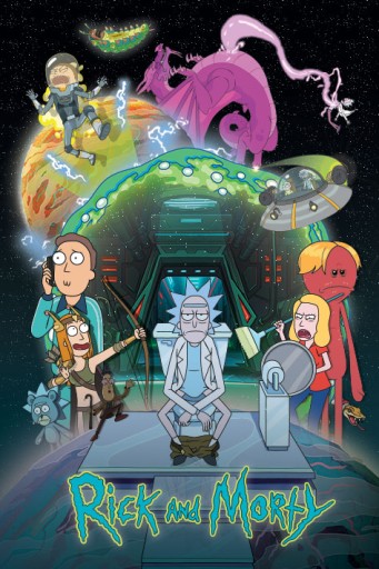 Rick And Morty Toilet Dobrodružný plagát 61x91,5 cm