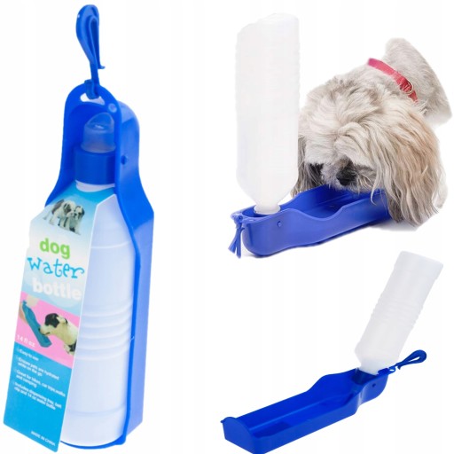 Cestovná fľaša so sklopnou miskou, 0,5 l