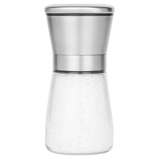 KERAMICKÝ MLÚČEK NA MLETIE SOĽI, PAPRÍ, KORENIA, 180ml, POUZDRO INOX