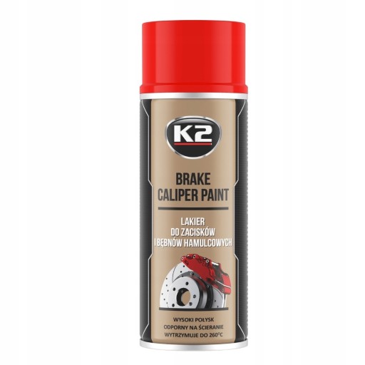K2 BRAKE CALIPER farba strmeňa ČERVENÁ 400ml