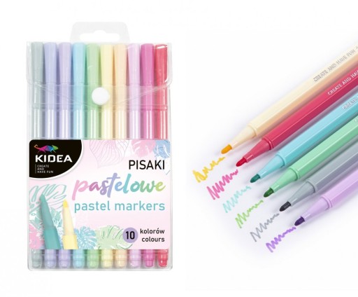 Kidea pastelové fixky 10 farieb
