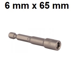 Zásuvka na skrutkovač 1/4'' 6mm L=65mm Jonnesway