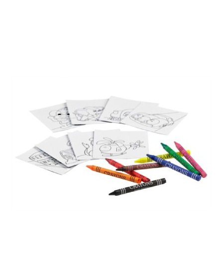 SADA FAREBNICE 8 pasteliek 8 omaľovánok