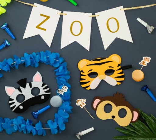 Havajský náhrdelník modrý Havajský karneval