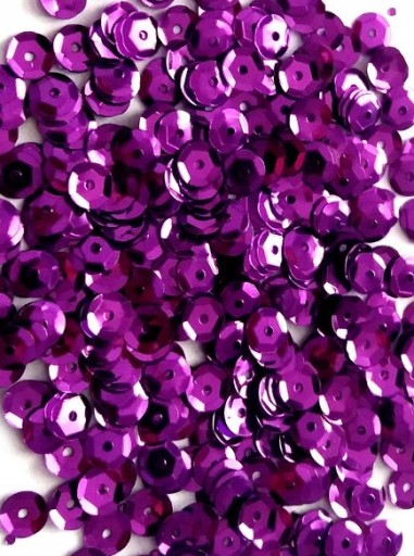 FIALOVÉ GUĽATÉ LAMENÉ FLIŠTY 6MM 10G