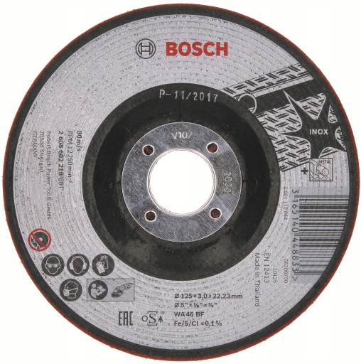 Brúsny kotúč 125X22X3 SEMI-FLEX VC 2608602218