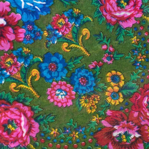 Bláznivá vzdušná ľudová šatka FOLK sz839-1