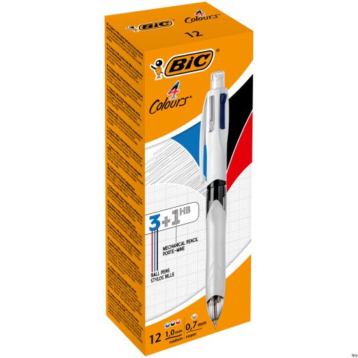 Ceruzkové pero 4v1 BIC 3 farby 4 farby jemné