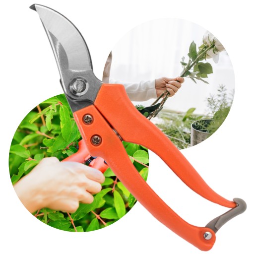 Ručné záhradné nožnice na kvety, kríky, prehadzovacia čepeľ V-SERIES Sharp